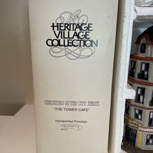 Department 56 Christmas in the City The Tower Cafe Lighted Building 1987 #6512-9 - Picture 2 of 14